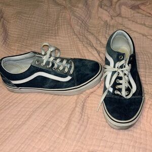 VANS old school blue denim size 9 women’s